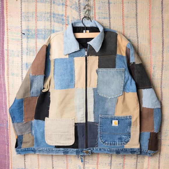 Carhartt Other - custom Upcycled patchwork carhartt chore jacket